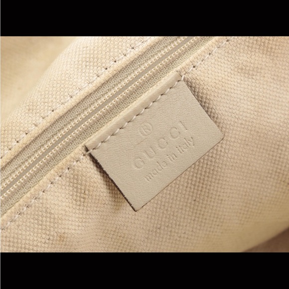 Gucci sukey domed shoulder bag inGG canvas Ivory leather - Picture 7 of 11